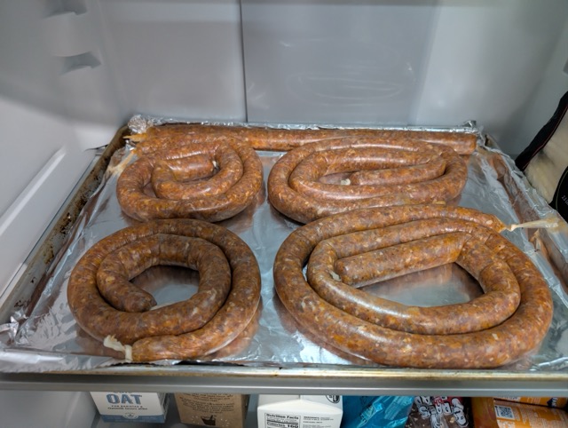 Raw Merguez Sausages